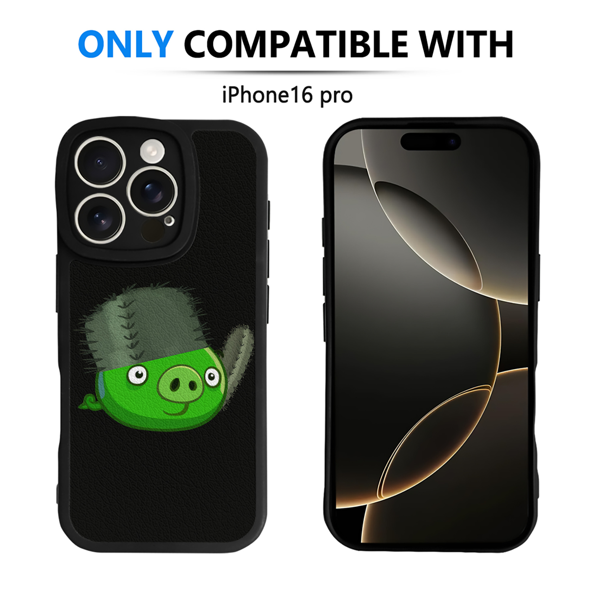 （画像用） Angry Birds アングリーバード 【iPhone 16シリーズ対応】シリコンスマホケース（レザー調） 材質：シリコン